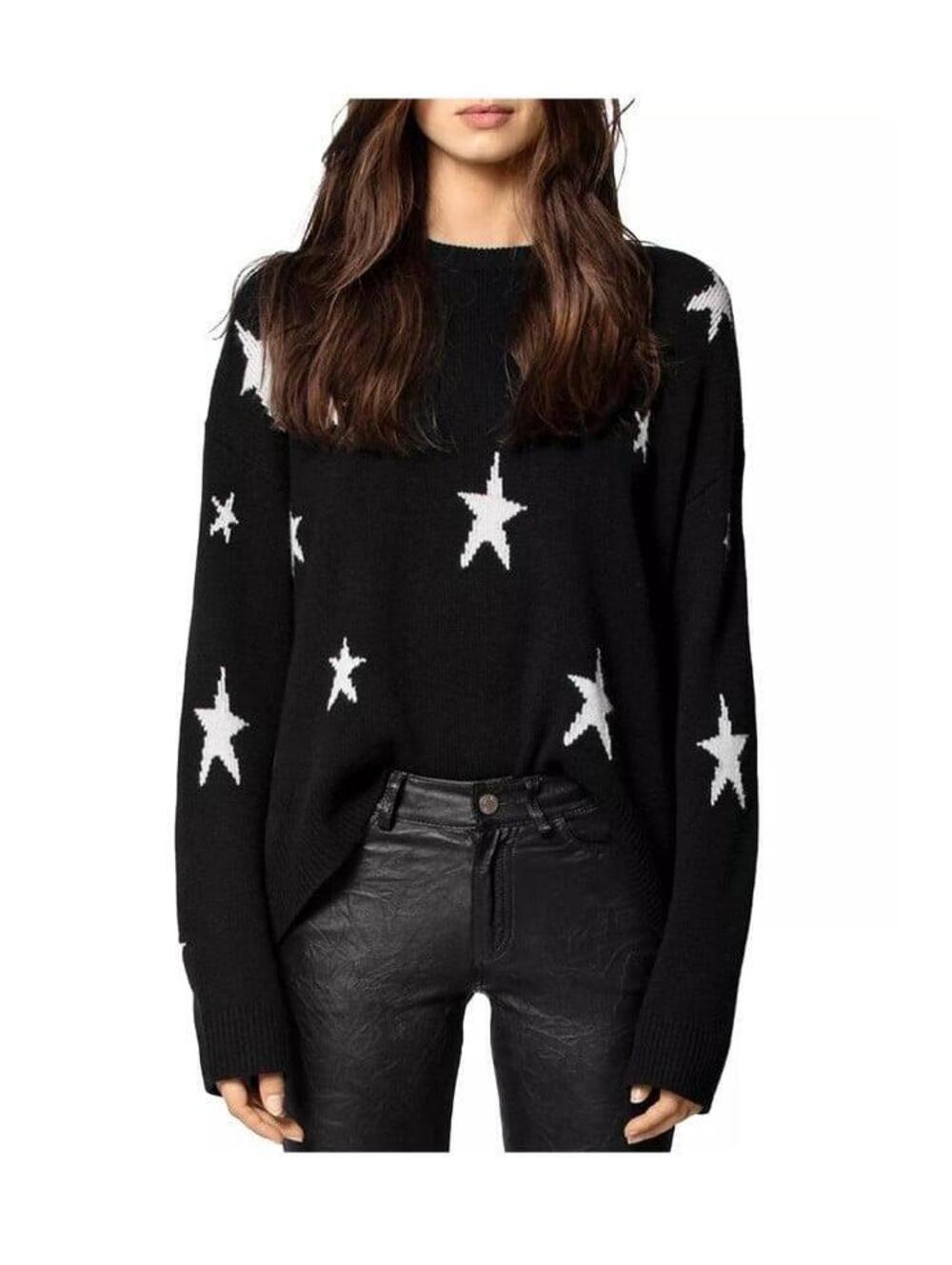 Zadig & Voltaire Markus C Star Cashmere Sweater (M)